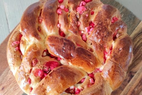 Cliquez pour zoomer ! Brioche aux pralines roses Thermomix par laeti29120