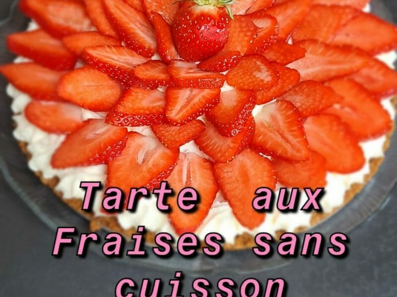 Cliquez pour zoomer ! Tarte aux fraises sans cuisson Thermomix par carole2403