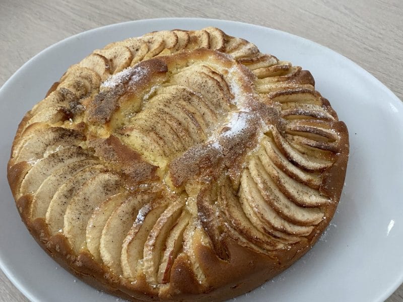 Cliquez pour zoomer ! Gâteau aux pommes et mascarpone Thermomix par Claire