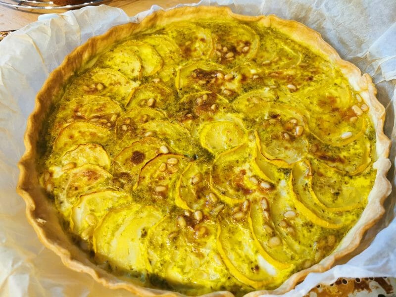 Cliquez pour zoomer ! Tarte aux courgettes et au pesto Thermomix par elys