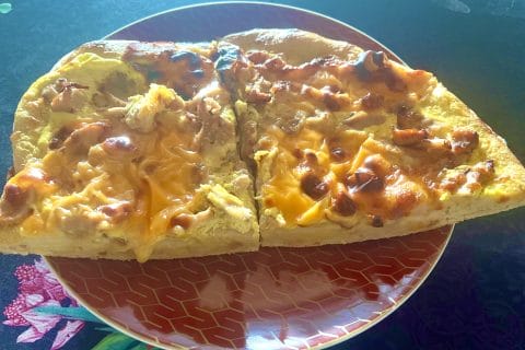 Cliquez pour zoomer ! Fougasse chèvre et lardons Thermomix par Elodieleia