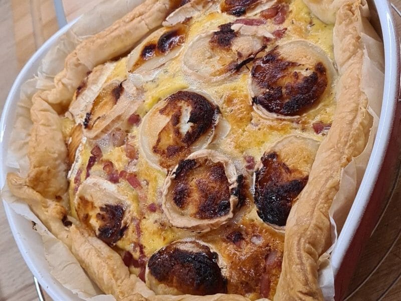 Cliquez pour zoomer ! Tarte aux échalotes et au chèvre Thermomix par perrine_46