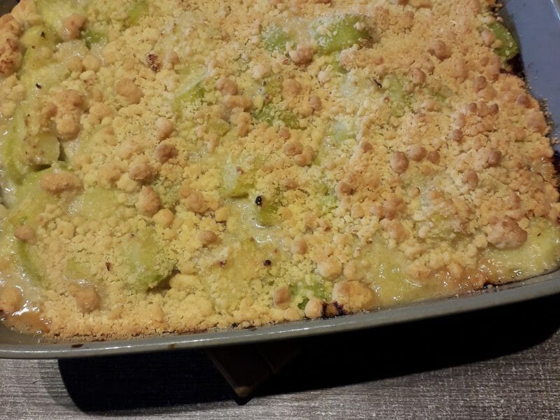 Cliquez pour zoomer ! Crumble poulet, courgettes et parmesan Thermomix par Mandine