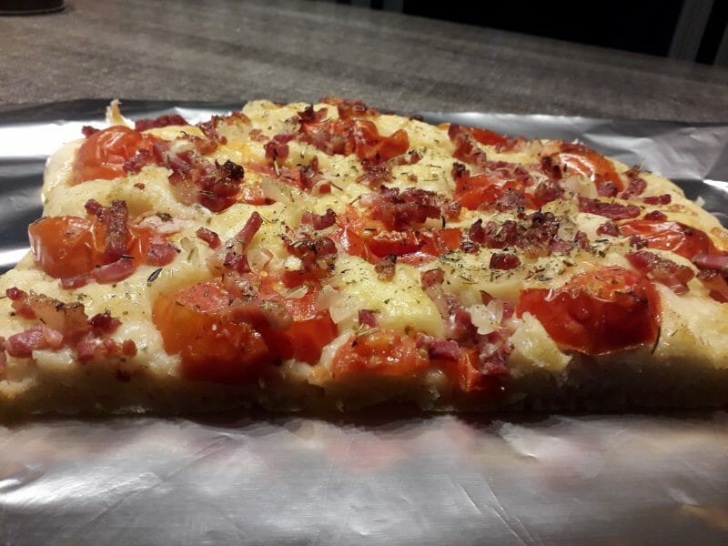 Cliquez pour zoomer ! Focaccia des Pouilles Thermomix par Mandine