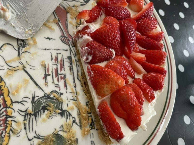 Cliquez pour zoomer ! Tarte aux fraises sans cuisson Thermomix par jessmattim
