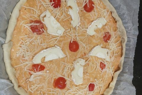 Cliquez pour zoomer ! Tarte au thon, tomate et moutarde Thermomix par carinette56