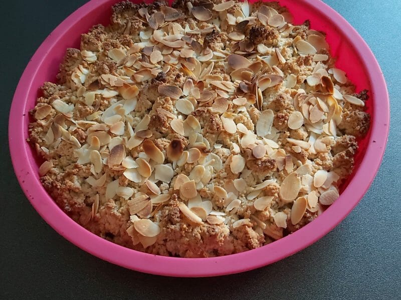 Cliquez pour zoomer ! Cookie-crumble rhubarbe framboises Thermomix par carinette56