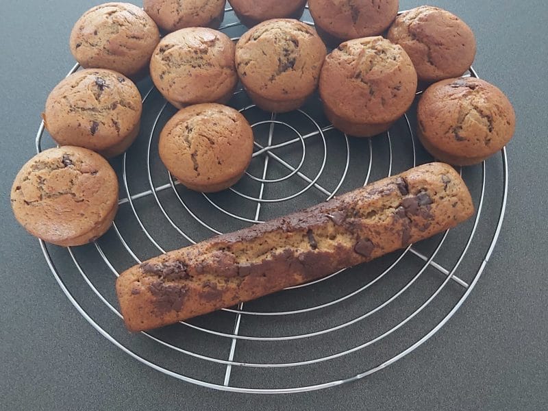 Cliquez pour zoomer ! Cake banane et pépites de chocolat Thermomix par carinette56