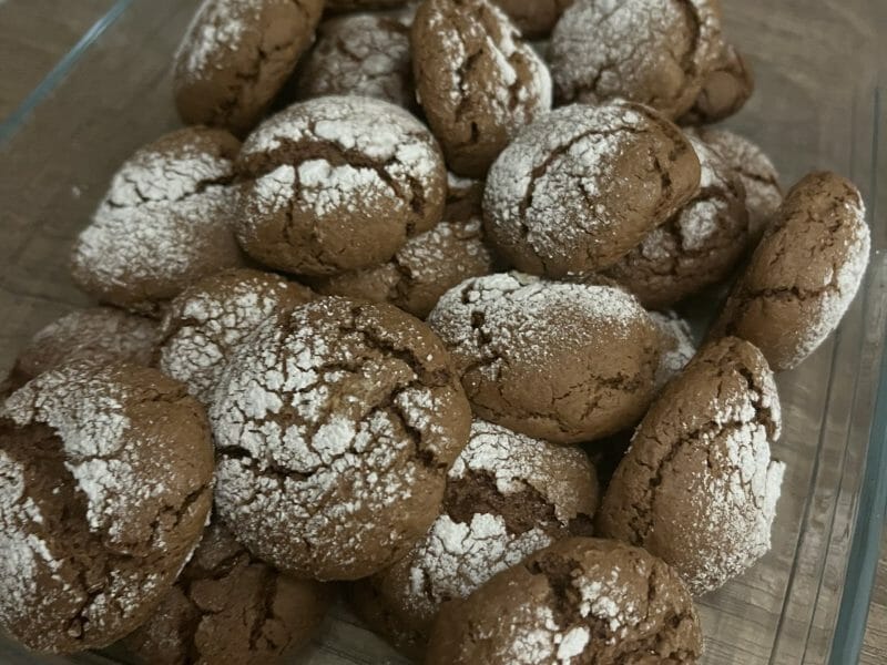 Cliquez pour zoomer ! Craquelés au chocolat Thermomix par Oum AbdilLah