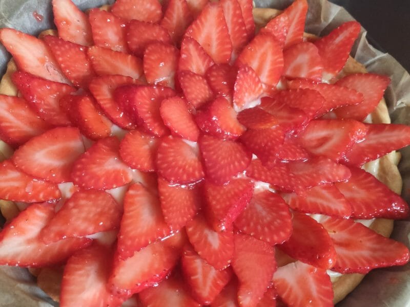 Cliquez pour zoomer ! Tarte aux fraises Thermomix par Oum AbdilLah
