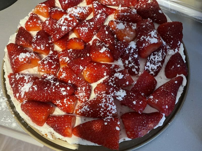 Cliquez pour zoomer ! Tarte aux fraises sans cuisson Thermomix par bbmimi