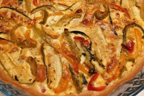 Cliquez pour zoomer ! Quiche poivrons et courgettes Thermomix par melanie_355