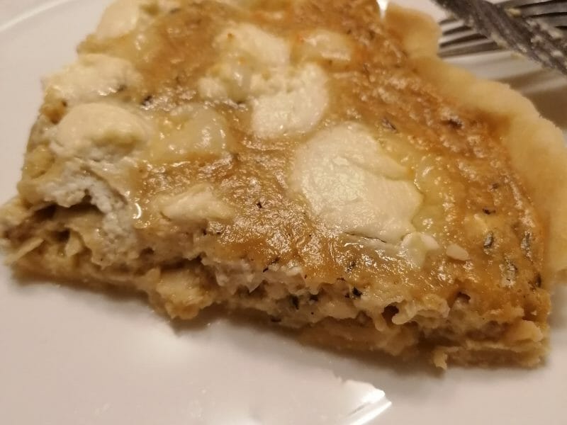 Cliquez pour zoomer ! Tarte aux échalotes et au chèvre Thermomix par melanie_355