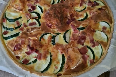 Cliquez pour zoomer ! Tarte courgettes, chèvre et pignons de pin Thermomix par laurbvs60
