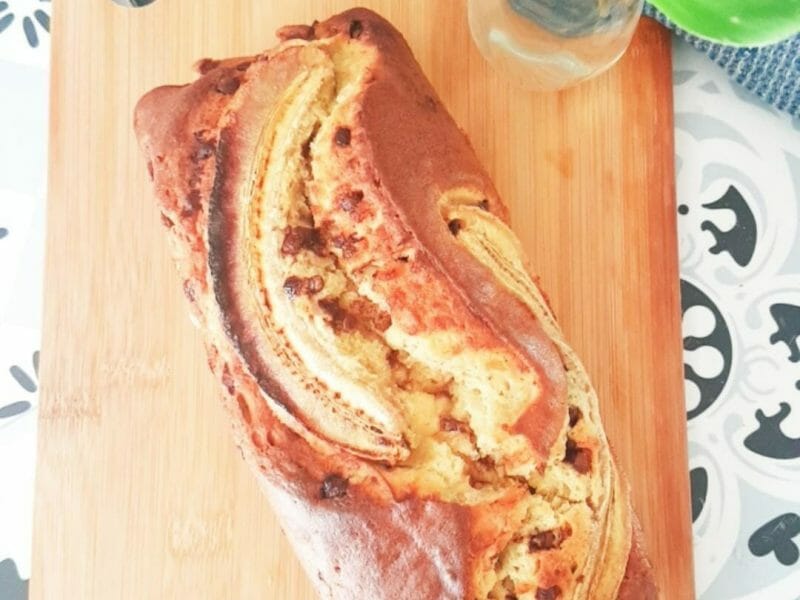 Cliquez pour zoomer ! Cake banane et pépites de chocolat Thermomix par ☆ Elodie ☆