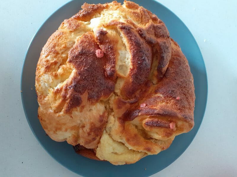 Cliquez pour zoomer ! Brioche à la crème d’amande Thermomix par milyly