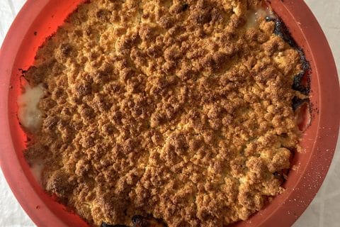 Cliquez pour zoomer ! Crumble courgettes, chèvre et lardons Thermomix par milyly