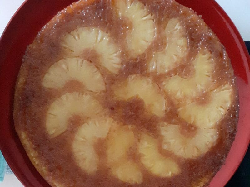 Cliquez pour zoomer ! Gâteau renversé à l’ananas Thermomix par milyly
