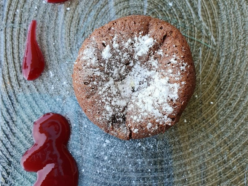 Cliquez pour zoomer ! Moelleux au chocolat cœur fondant Thermomix par Mumu