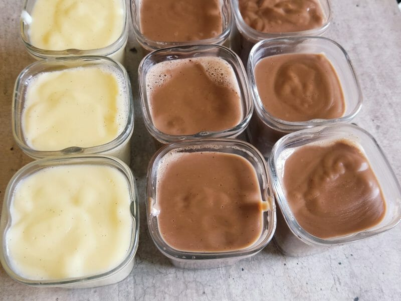 Cliquez pour zoomer ! Crème dessert au deux saveurs Thermomix par titiacook