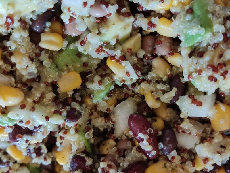 Cliquez pour zoomer ! Salade de quinoa mexicaine Thermomix par titiacook