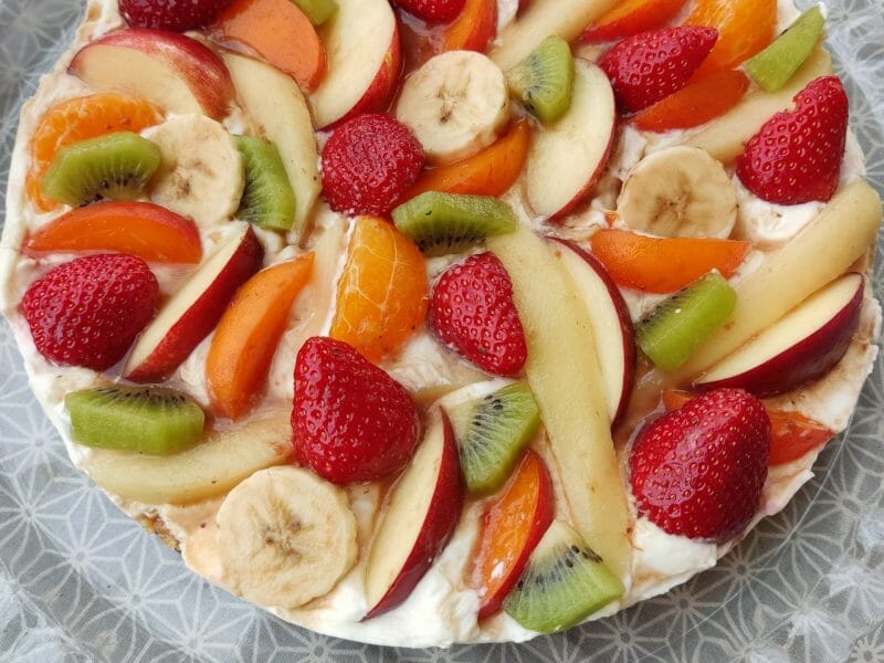 Cliquez pour zoomer ! Tarte aux fraises sans cuisson Thermomix par titiacook