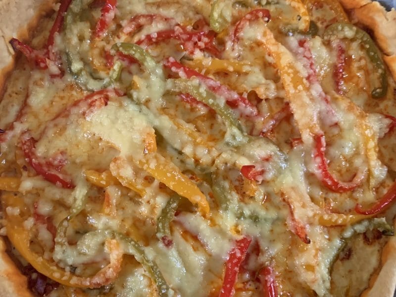 Cliquez pour zoomer ! Quiche poivrons et chorizo Thermomix par cemoi_1