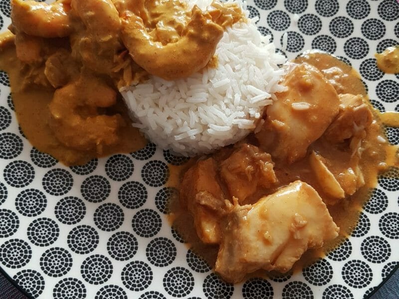 Cliquez pour zoomer ! Curry de crevettes au lait de coco Thermomix par july1985
