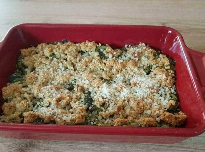 Cliquez pour zoomer ! Crumble courgettes, basilic et parmesan Thermomix par july1985
