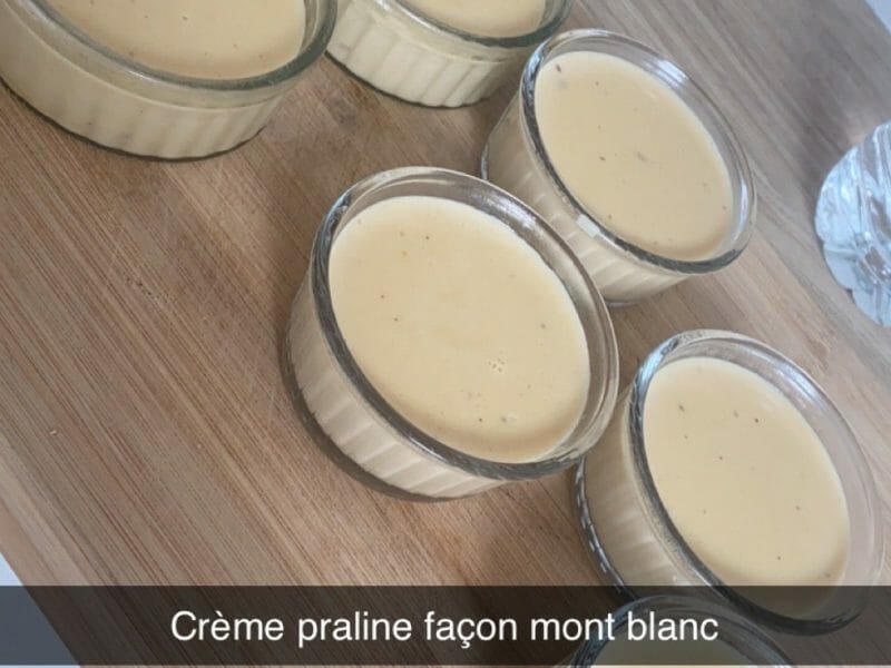 Cliquez pour zoomer ! Crème façon Mont Blanc Praliné Thermomix par Ana 👩🏻🍳
