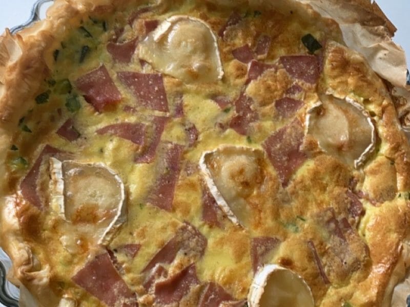 Cliquez pour zoomer ! Tarte courgette, jambon & chèvre Thermomix par Ana 👩🏻🍳