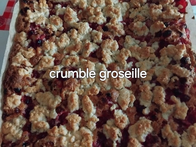 Cliquez pour zoomer ! Tarte aux groseilles façon crumble Thermomix par sylviecauquil11