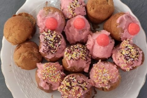 Cliquez pour zoomer ! Cupcakes à la framboise au Thermomix
