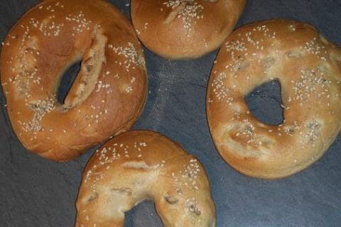 Cliquez pour zoomer ! Bagels au saumon fumé au Thermomix