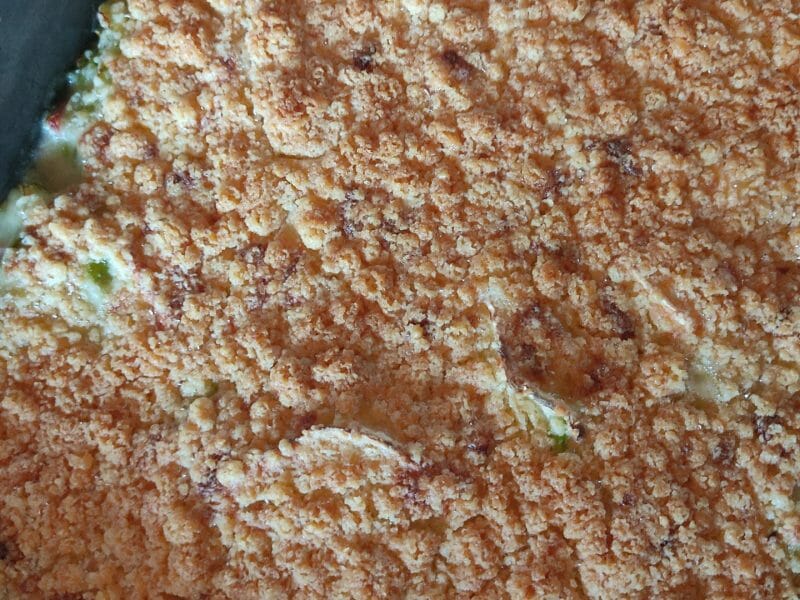 Cliquez pour zoomer ! Crumble courgettes, chèvre et lardons Thermomix par audreyyo