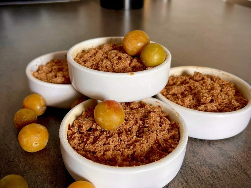 Cliquez pour zoomer ! Crumble aux mirabelles Thermomix par rom_4