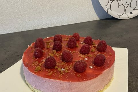 Cliquez pour zoomer ! Bavarois aux framboises Thermomix par elodiemts