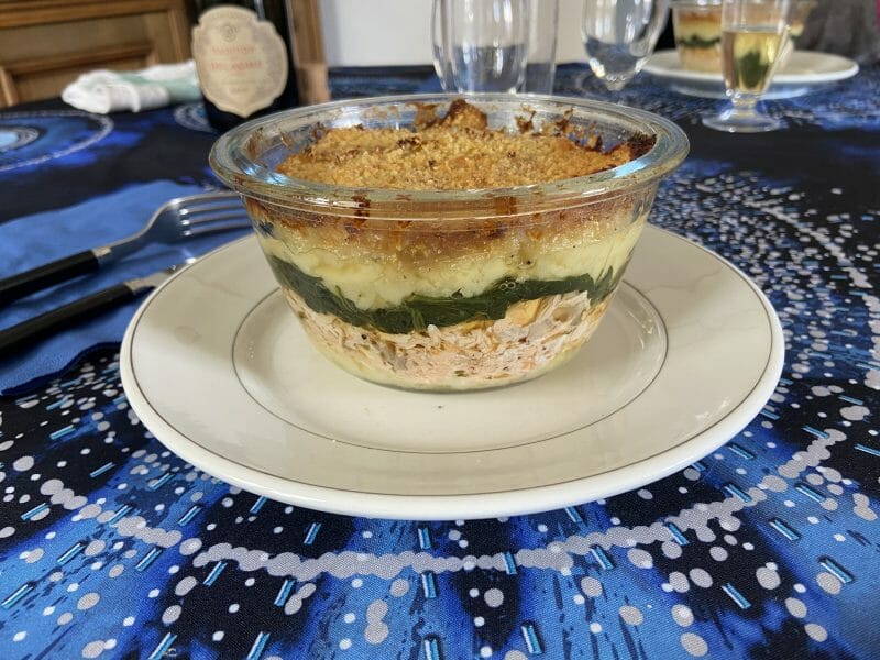 Cliquez pour zoomer ! Parmentier de saumon aux épinards Thermomix par afmiss
