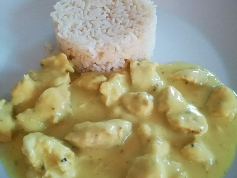 Cliquez pour zoomer ! Blancs de poulet sauce moutarde et curry Thermomix par judith_9
