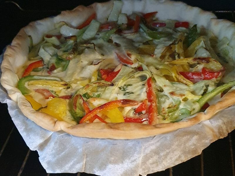 Cliquez pour zoomer ! Quiche poivrons et courgettes Thermomix par Sab_MPP
