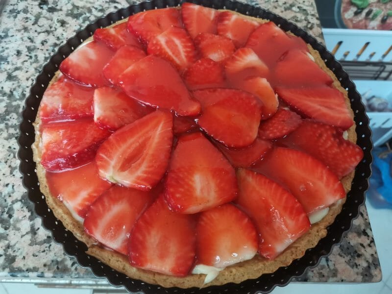 Cliquez pour zoomer ! Tarte aux fraises Thermomix par Zenha