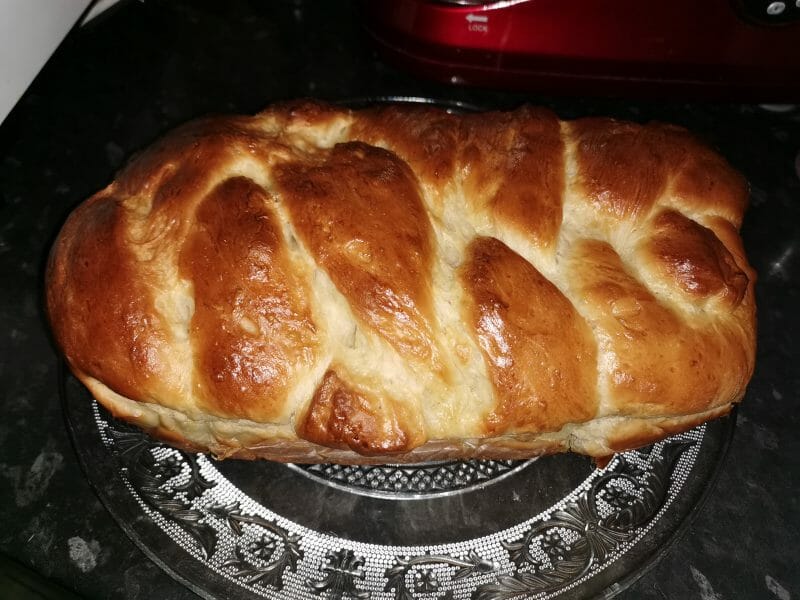 Cliquez pour zoomer ! Brioche tressée à la mie filante Thermomix par chouchou6