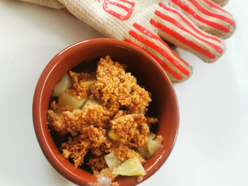 Cliquez pour zoomer ! Crumble pommes, poires et spéculoos Thermomix par janounella