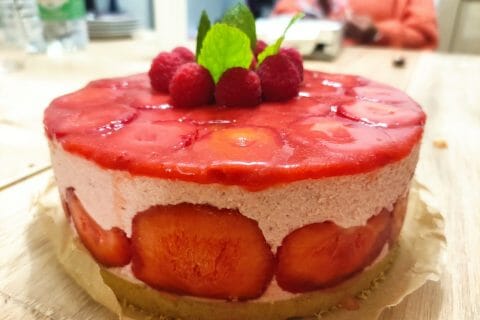 Cliquez pour zoomer ! Bavarois aux fraises Thermomix par elodie57640