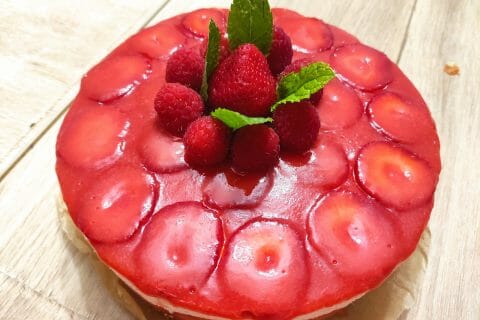 Cliquez pour zoomer ! Bavarois aux fraises Thermomix par elodie57640