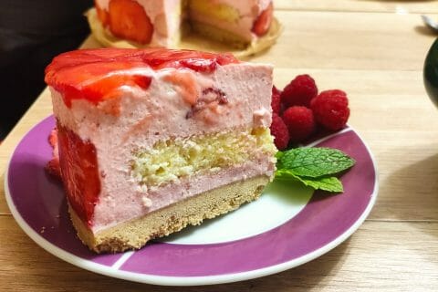 Cliquez pour zoomer ! Bavarois aux fraises Thermomix par elodie57640