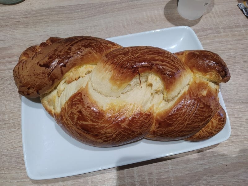Cliquez pour zoomer ! Brioche tressée à la mie filante Thermomix par emeline_66