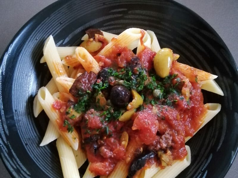 Cliquez pour zoomer ! Penne alla puttanesca Thermomix par marjo68