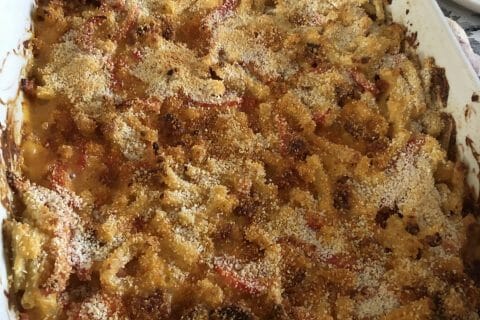 Cliquez pour zoomer ! Gratin de macaroni poivrons et chorizo Thermomix par tiffanixx
