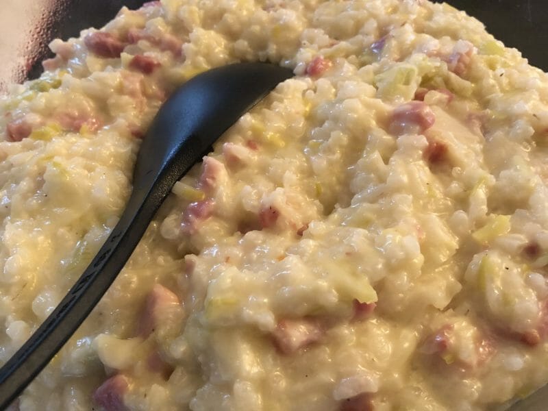 Cliquez pour zoomer ! Risotto poireaux et lardons Thermomix par tiffanixx